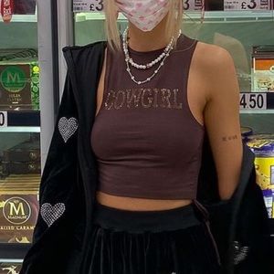 Motel rocks cowgirl tank top